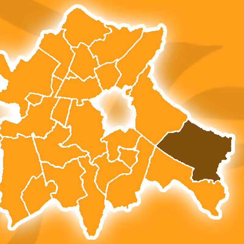 Map showing the location of Balsham ward in South Cambridgeshire district