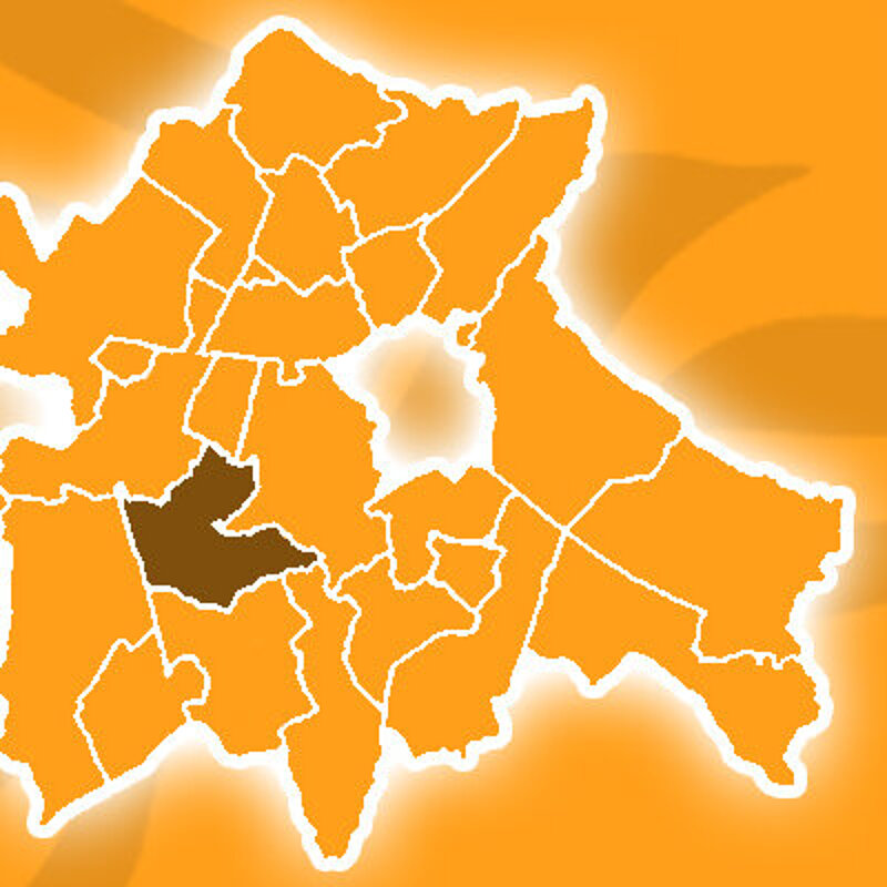 Map showing the location of Barrington ward in South Cambridgeshire district